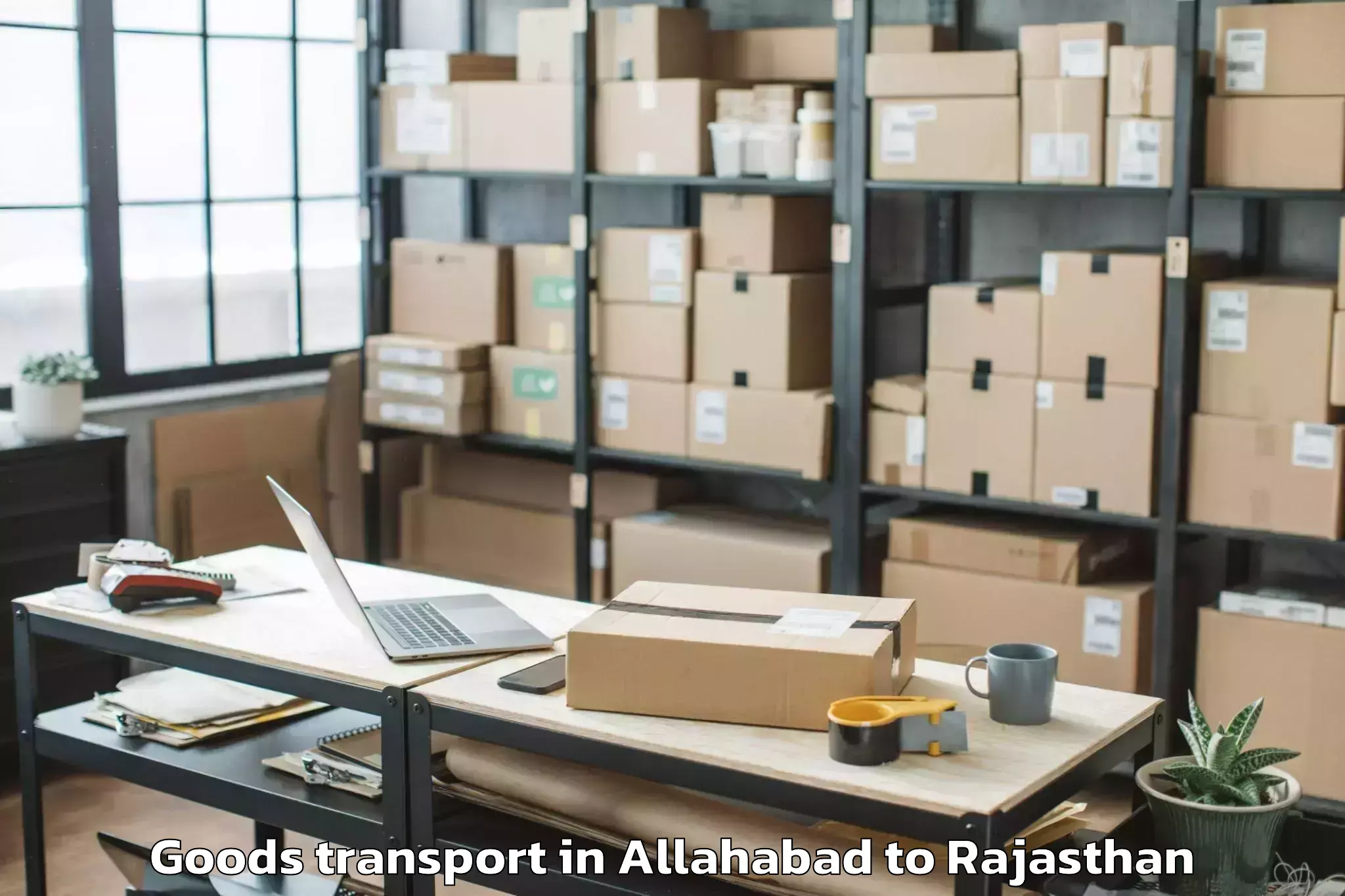 Easy Allahabad to Alwar Goods Transport Booking